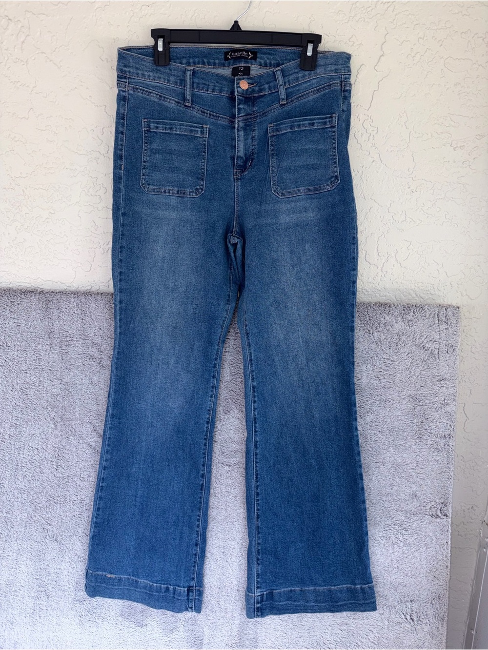 Nanette Lenore size 12 belle high rise bell bottom jeans